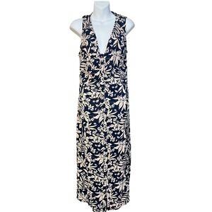 Faherty Sorrento Sleeveless Dress in NCF- Navy  Canopy Floral Size‎ Medium NEW